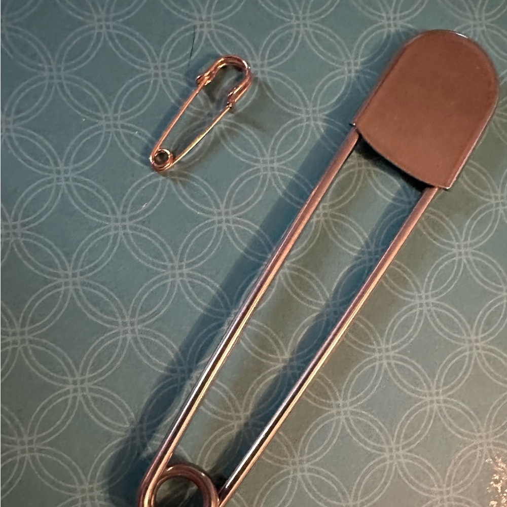 Elegant Silver Safety Pin